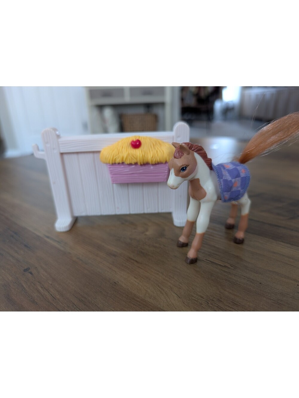Fisher Price Loving Family Pony With Stable Apple Brown Fence